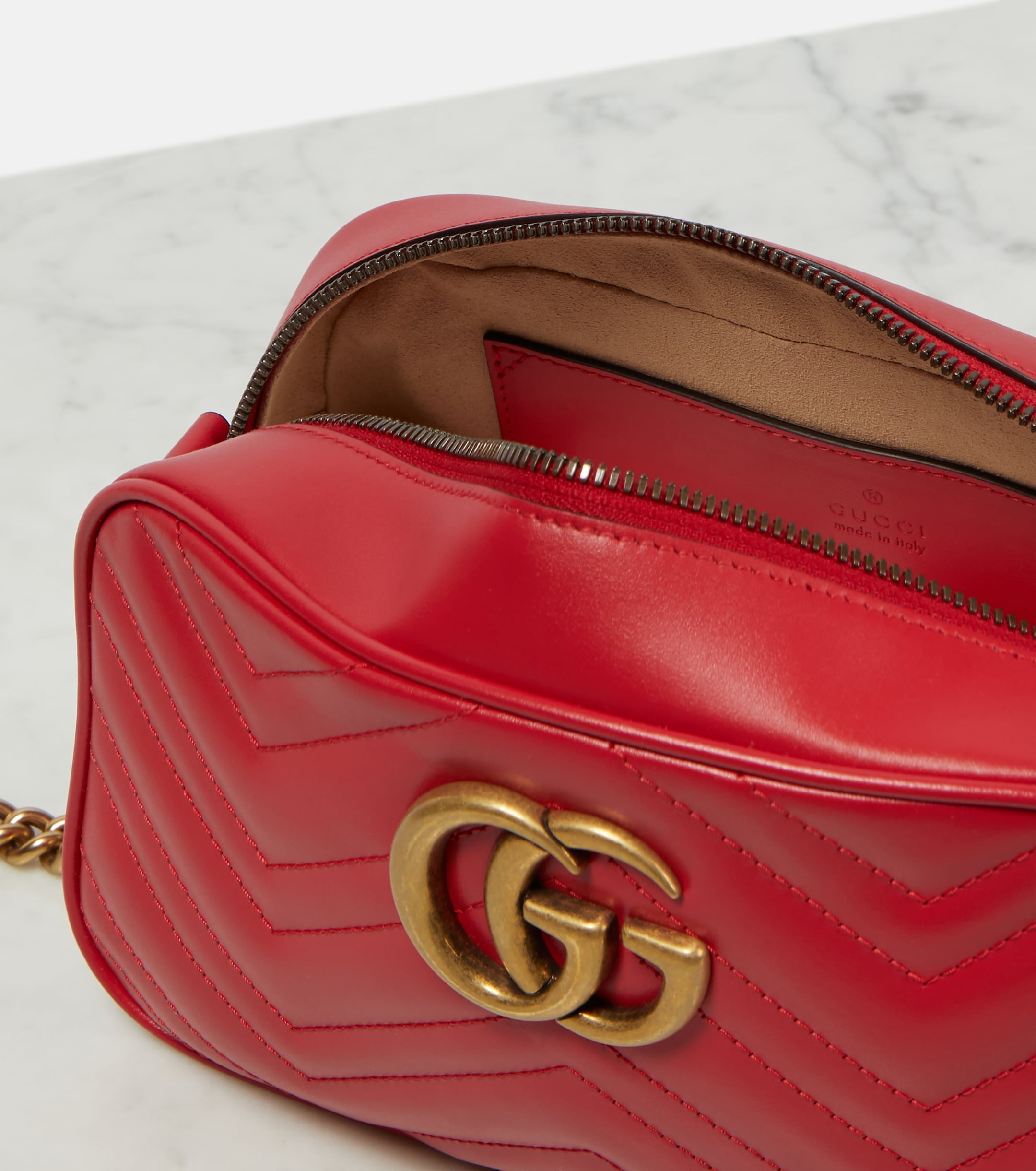 Gucci GG Canvas Small Marmont Matelasse Camera Bag | eBay